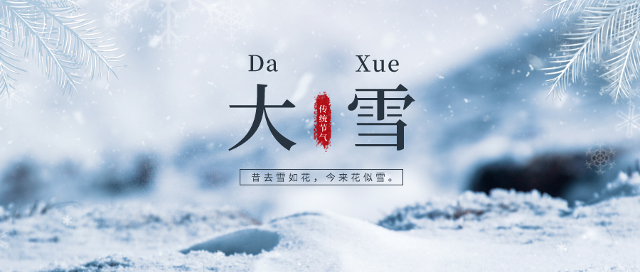 大雪 ▎雪落冬藏，將美好醞釀~